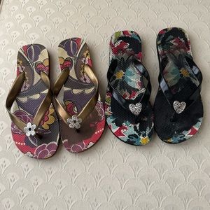 Brighton flip flops-2 pair, 8
